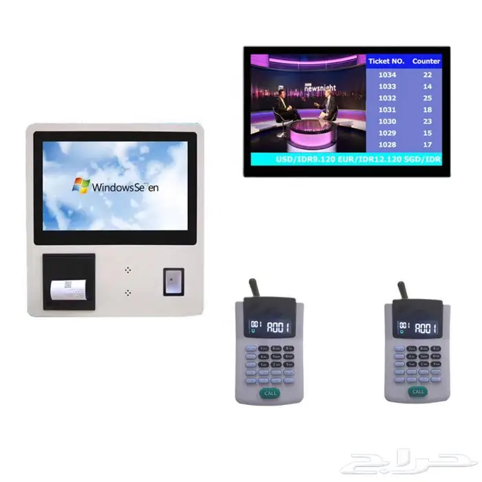 جهاز انتظار العملاء وترتيب الصفوف وترتيب الدور 2