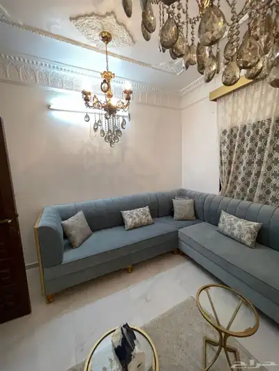 كنب طقم كامل مع الطاولاة 1