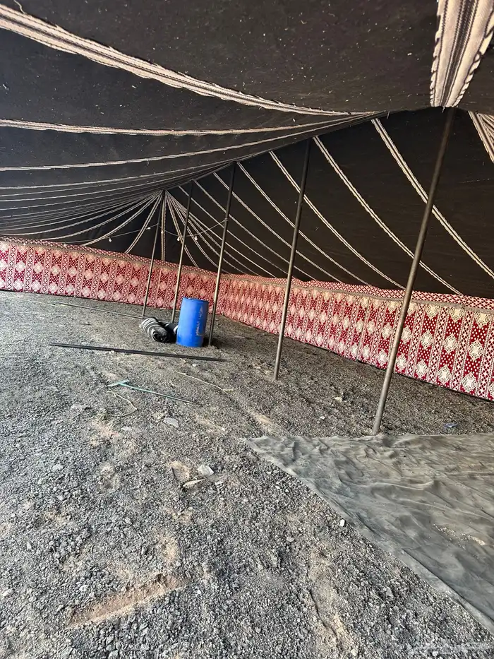 يتوفر تفصيل جميع مقاسات بيوت الشعر والخيم ومستلزمات البر 1