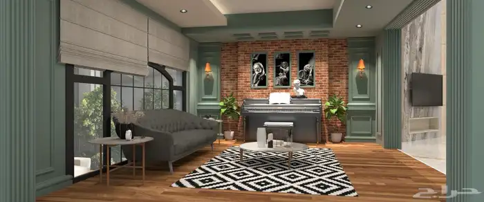 تصميم وتنفيذ ديكورات 3d 19