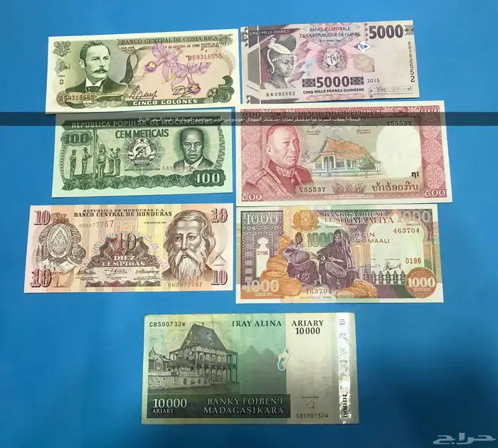 اطقم وعملات ورقيه اجنبيه 8