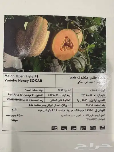 بذور شمام منقاوي وكناري 1