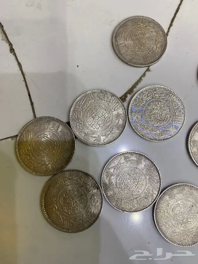 ريال عربي فضة خالص 1354 هه 5
