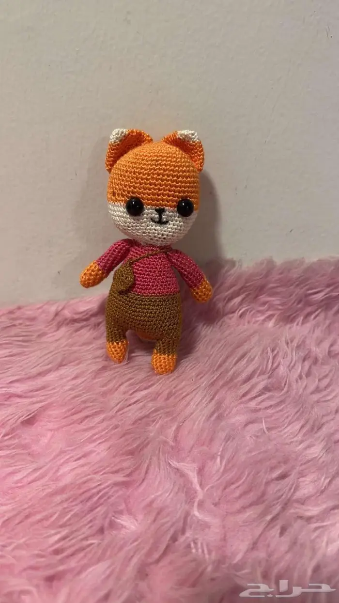 دمى كروشيه ثعلب وأرنب 1