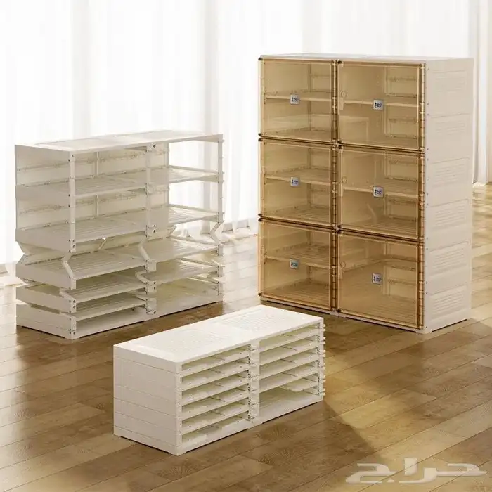 جزامة بلاستيك 6أبواب بالوان مختلفه 1