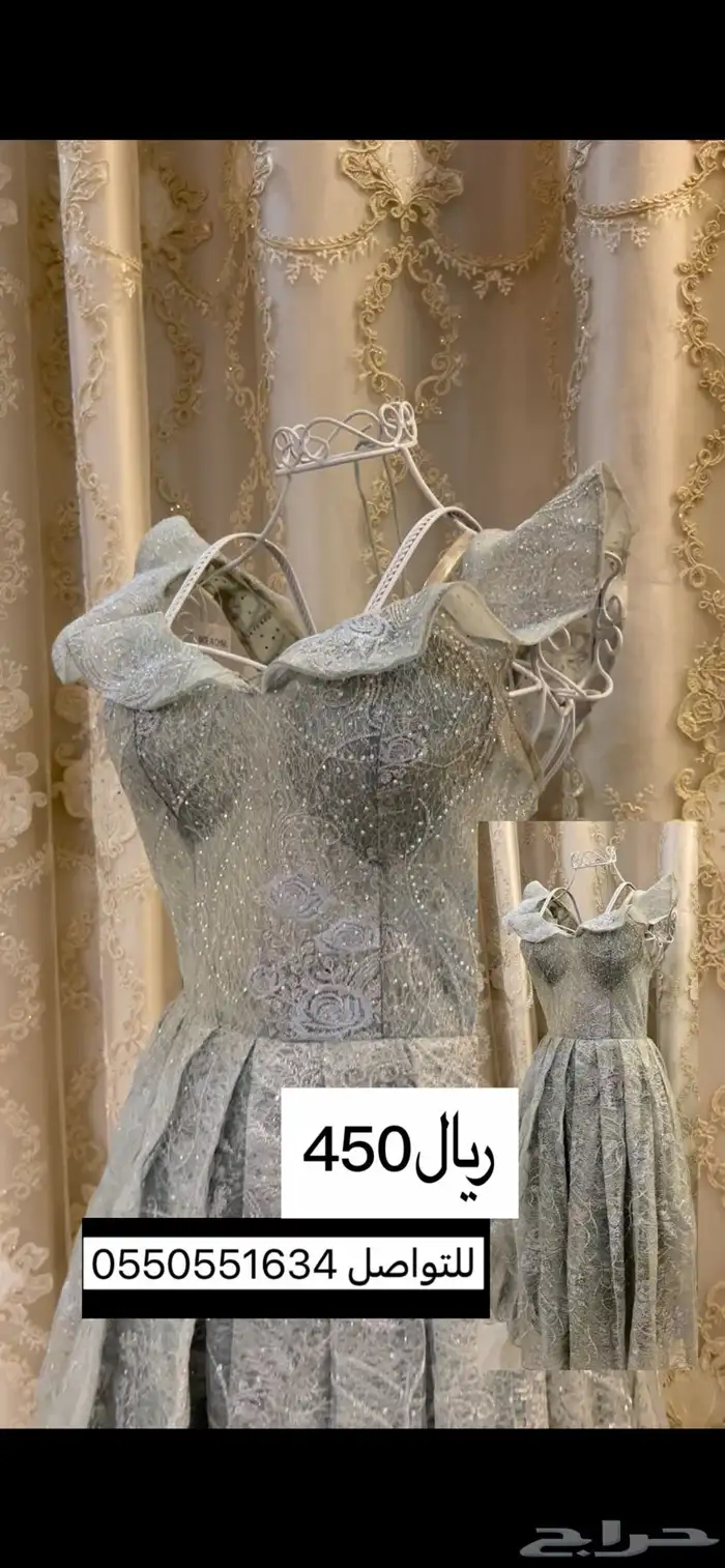 فستان مستعمل جديد ونظيف 1