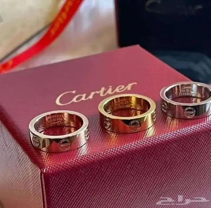 خواتم خاتم دبل كارتير فقط الحبة 120 1