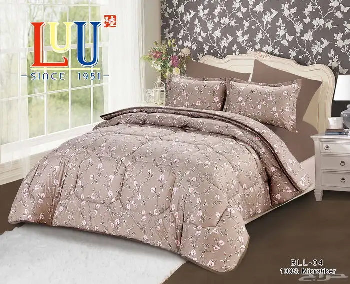 طقم لحافات صينيه مايكروفايبر ممتاز 2