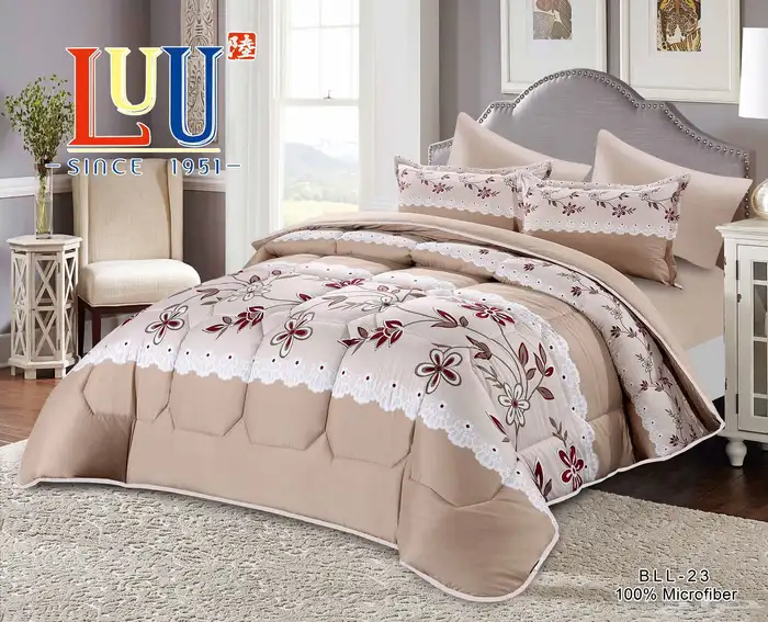 طقم لحافات صينيه مايكروفايبر ممتاز 18