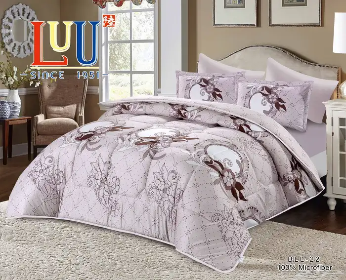 طقم لحافات صينيه مايكروفايبر ممتاز 21