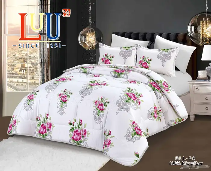 طقم لحافات صينيه مايكروفايبر ممتاز 8