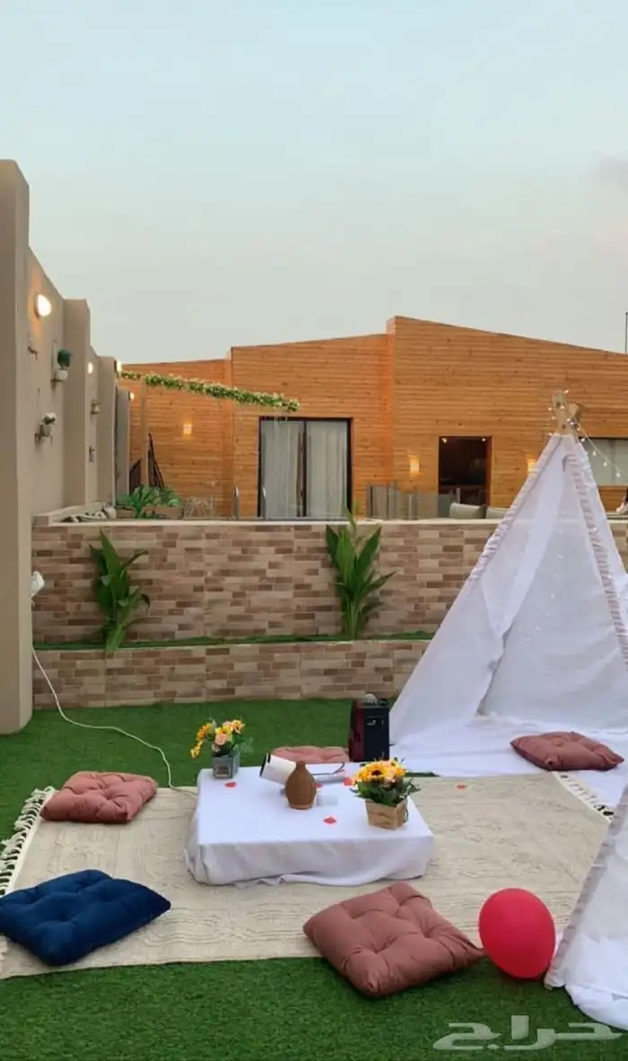 شاليه و كوخ ريفي بمسبح و عروض تنسيق وتريين غرف عرسان وحفلات 7