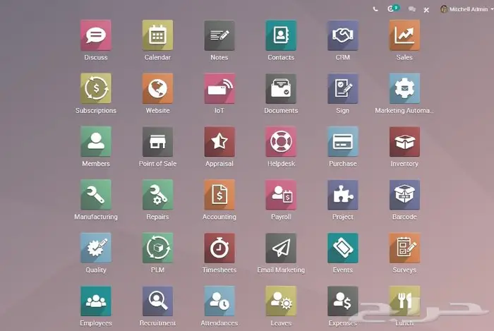 Odoo ERP البرنامج المتكامل اودو 1