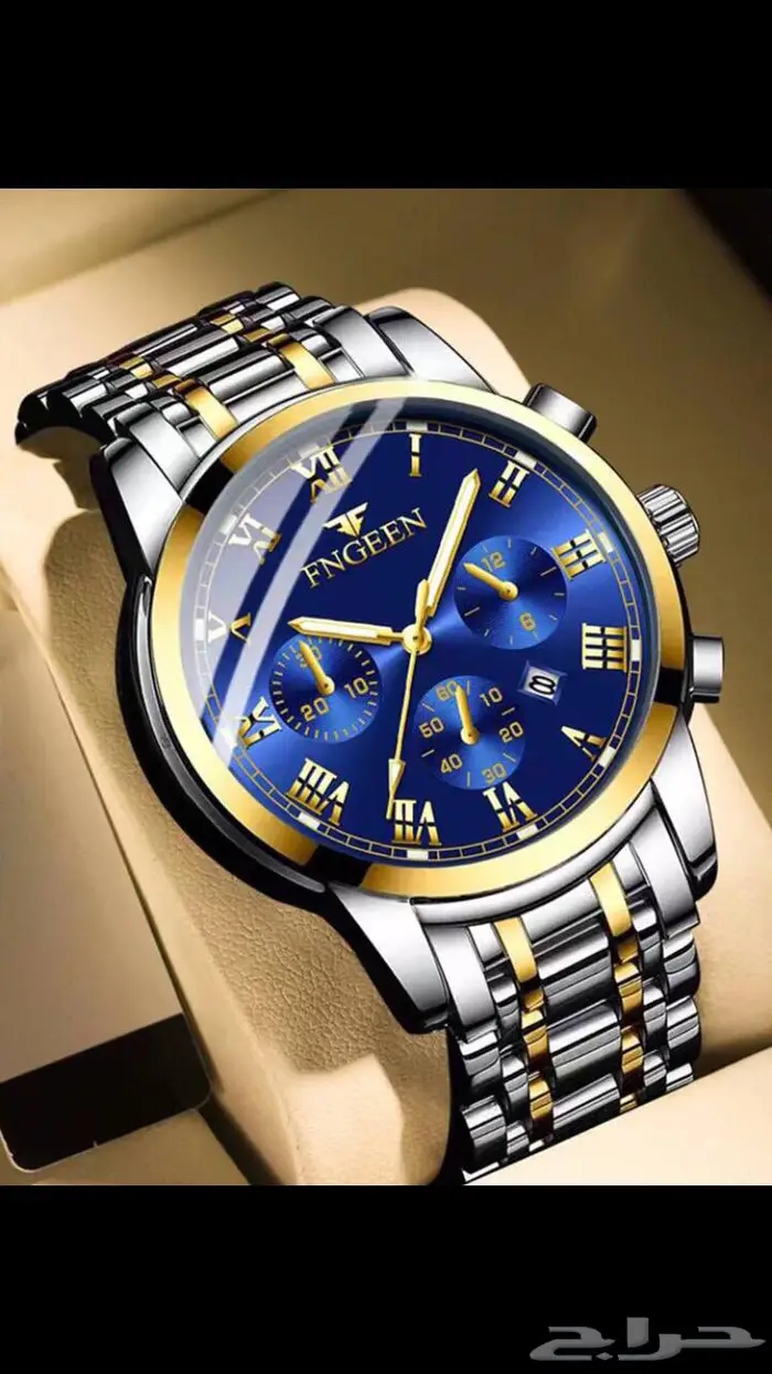 ساعة يد كوارتز كاجوال مقاومة للماء بعقارب مظيئة (جديدة) 0