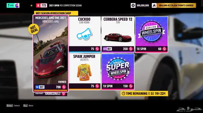 حسابات فورزا هورايزن 5 مهكرة 3