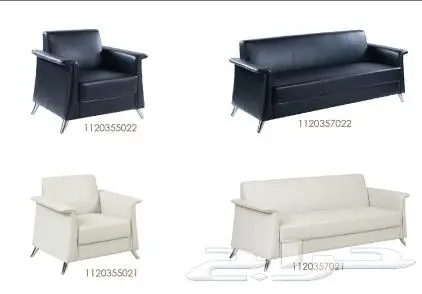 طقم كنب فاخر جلد و قماش 0