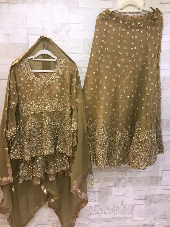 ملابس هندي شرارة فخمة زي عروس ساري تقليدي باكستاني جلوه بحر 15