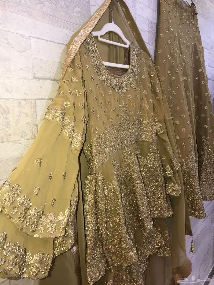 ملابس هندي شرارة فخمة زي عروس ساري تقليدي باكستاني جلوه بحر 12