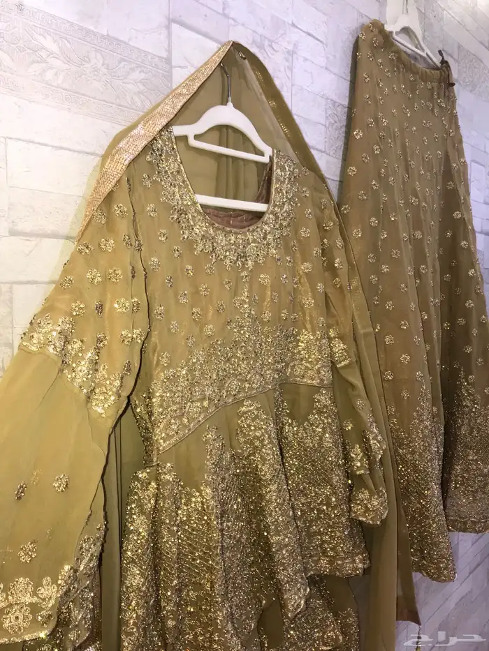 ملابس هندي شرارة فخمة زي عروس ساري تقليدي باكستاني جلوه بحر 14