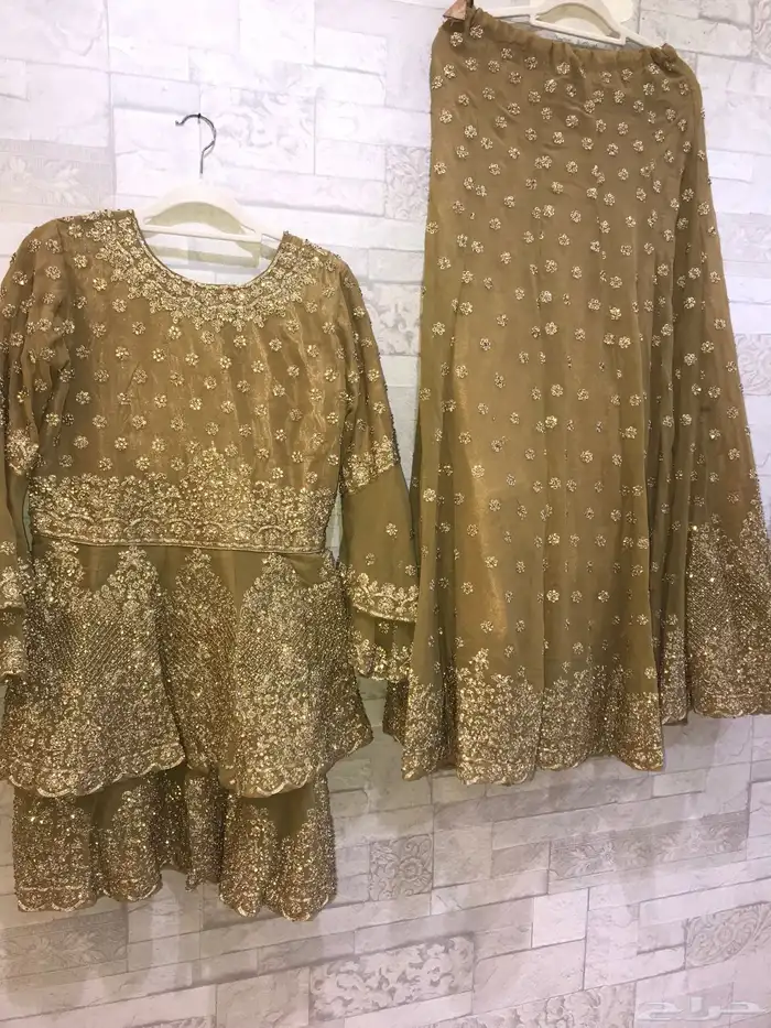 ملابس هندي شرارة فخمة زي عروس ساري تقليدي باكستاني جلوه بحر 5