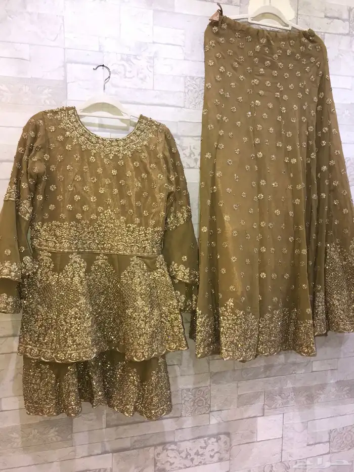 ملابس هندي شرارة فخمة زي عروس ساري تقليدي باكستاني جلوه بحر 2