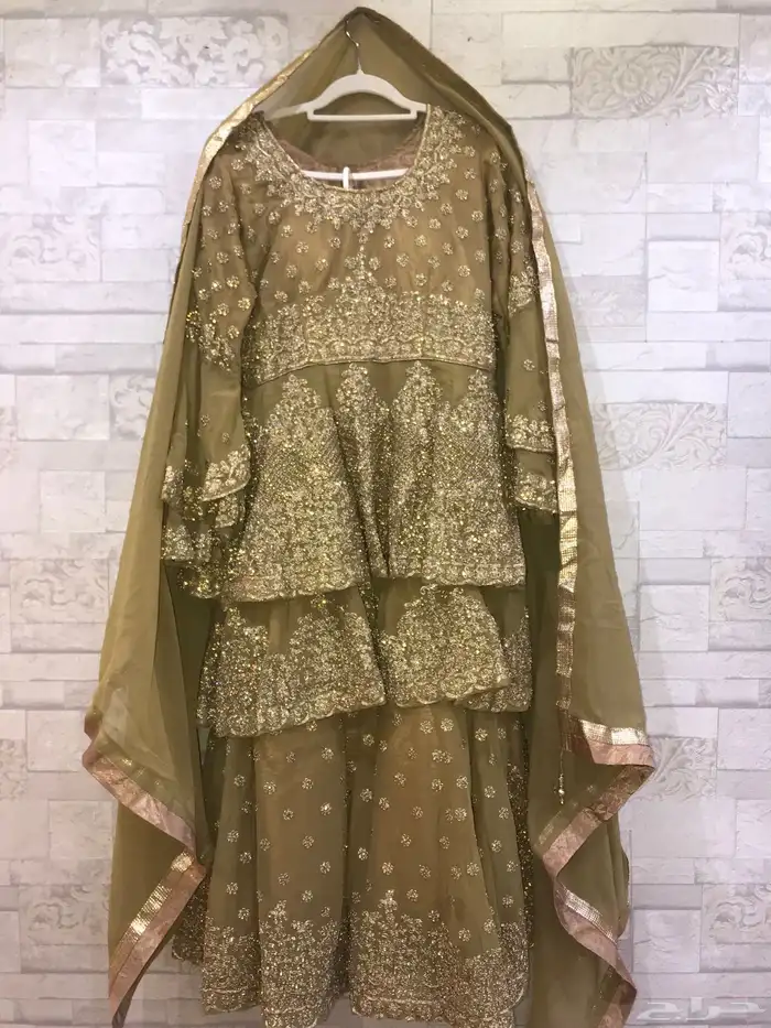 ملابس هندي شرارة فخمة زي عروس ساري تقليدي باكستاني جلوه بحر 1