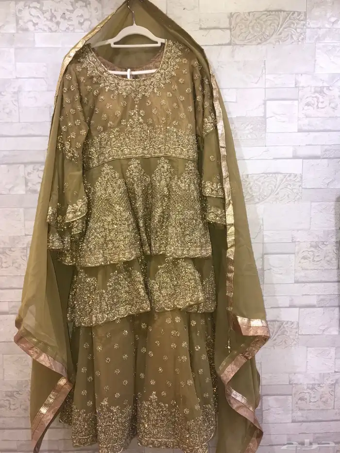 ملابس هندي شرارة فخمة زي عروس ساري تقليدي باكستاني جلوه بحر 3