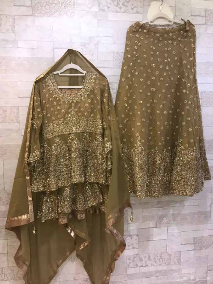 ملابس هندي شرارة فخمة زي عروس ساري تقليدي باكستاني جلوه بحر 18