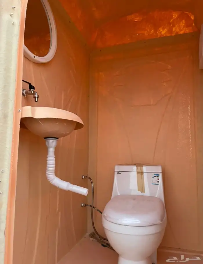 بورتبل دورة مياه متنقلة وحدات صحية حمامات fiber glass W.C 20