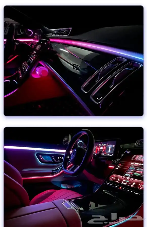 ليد مرسيدس الجوهرة S 450 التفاعلي _ تخشيبة بيانو بلاك 5