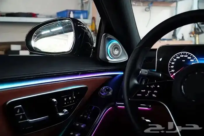 ليد مرسيدس الجوهرة S 450 التفاعلي _ تخشيبة بيانو بلاك 14