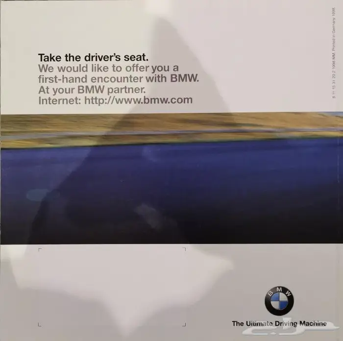 ( مباع ) كتالوج مجموعة BMW 1999 6