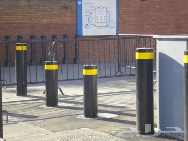 تركيب المصدات الامني الهيدروليكية وحواجز المواقف 3