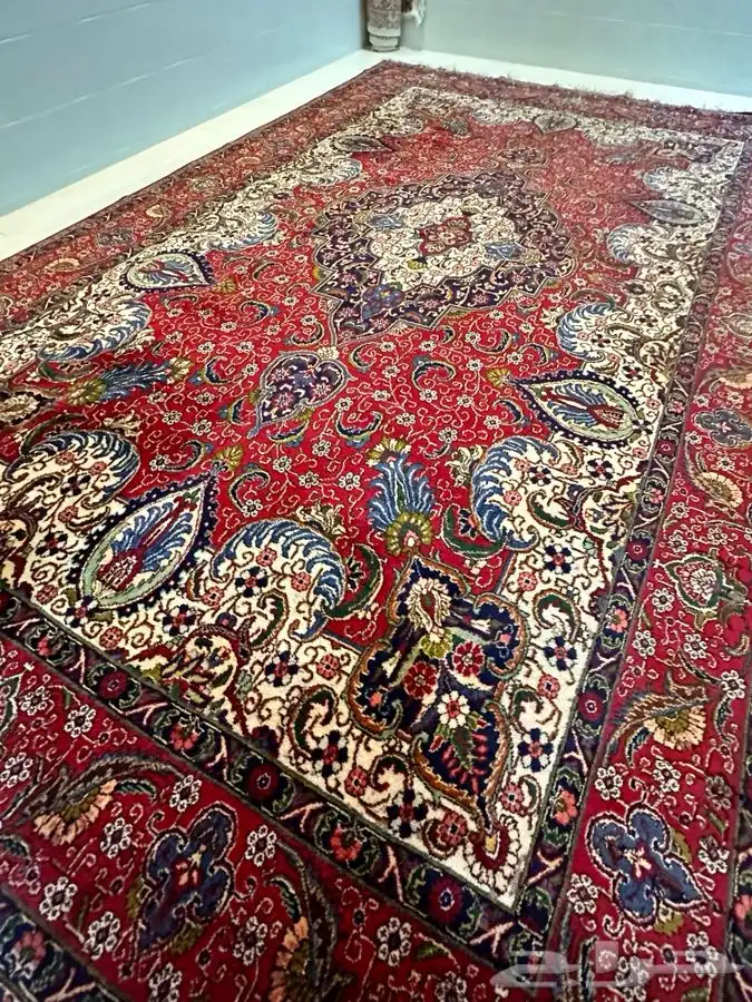 زوليه سجاده صوف حياكه يدويه قديمه نادره ايرانيه 0