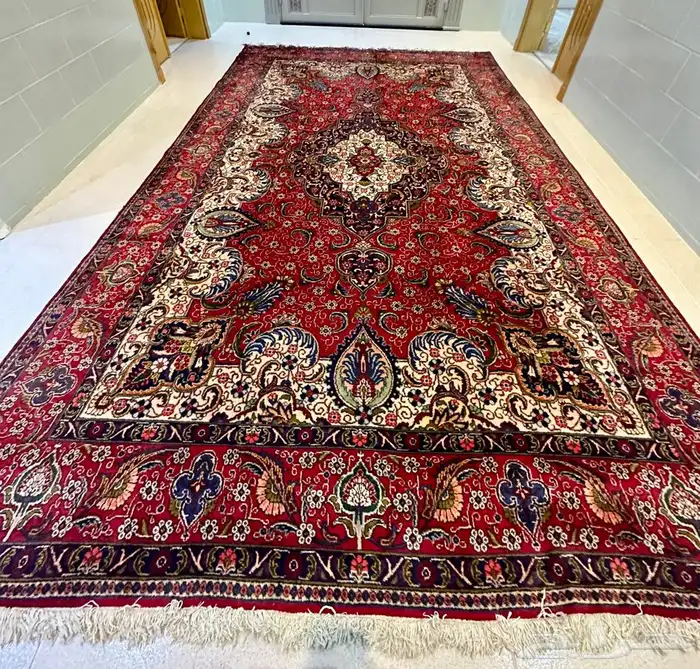 زوليه سجاده صوف حياكه يدويه قديمه نادره ايرانيه 6