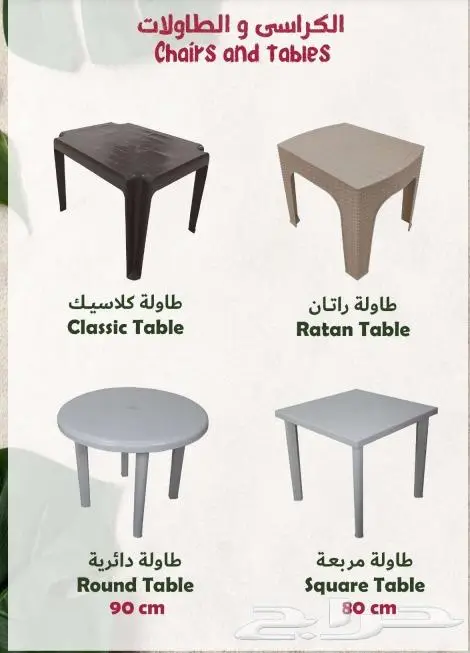كراسي وطاولات بلاستيك مصنع بلاستيك 3