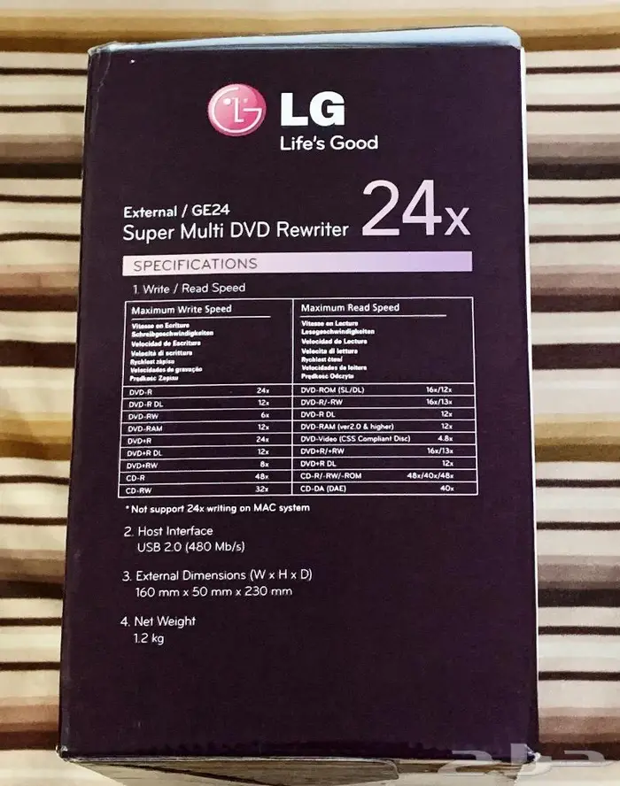 قارئ DVD النوع LG 1