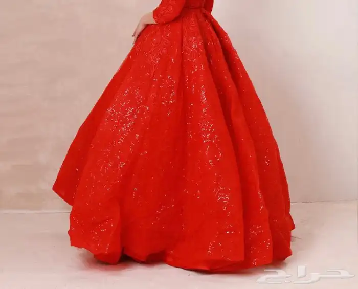 فستان ملكة لون احمر350 1