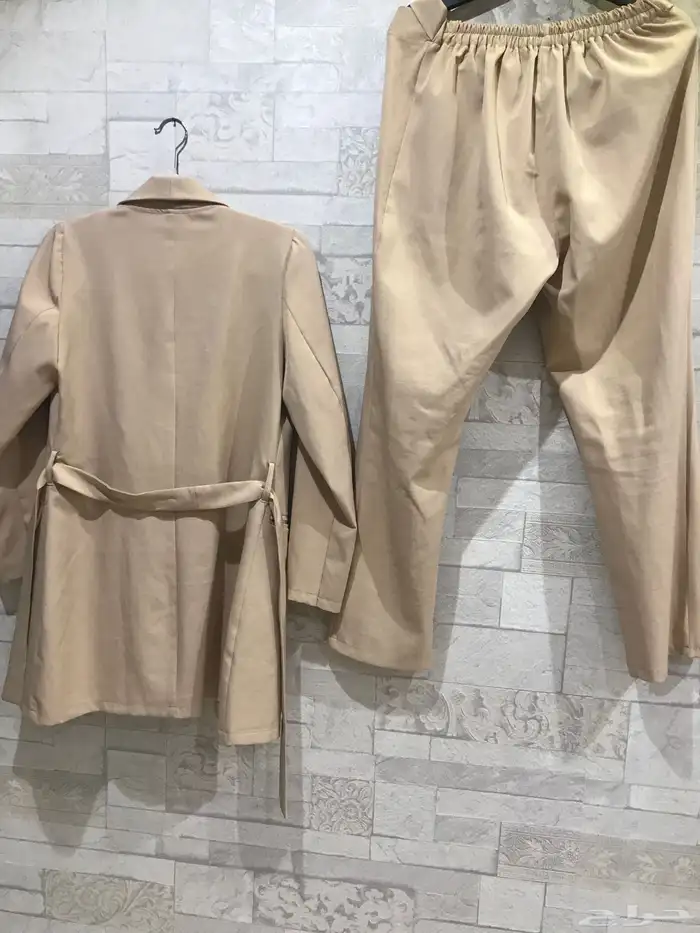 طقم بدلة نسائية انيق ملابس ازياء رسميه للنساء بنطلون وجاكيت 2
