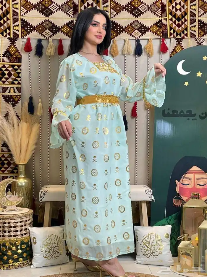 جلابيات وفساتين يوم التأسيس فخمه 10