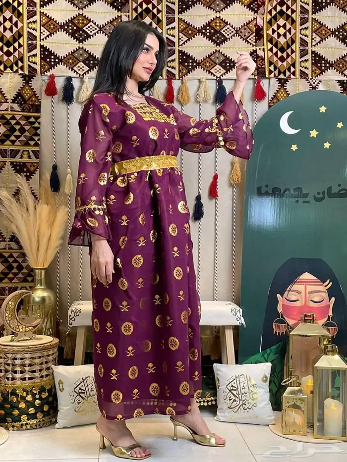 جلابيات وفساتين يوم التأسيس فخمه 12