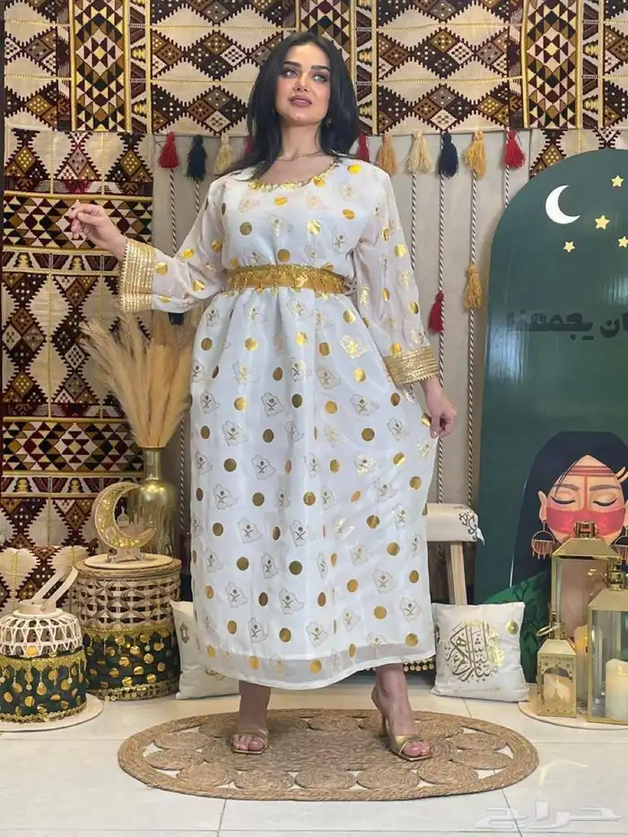جلابيات وفساتين يوم التأسيس فخمه 3