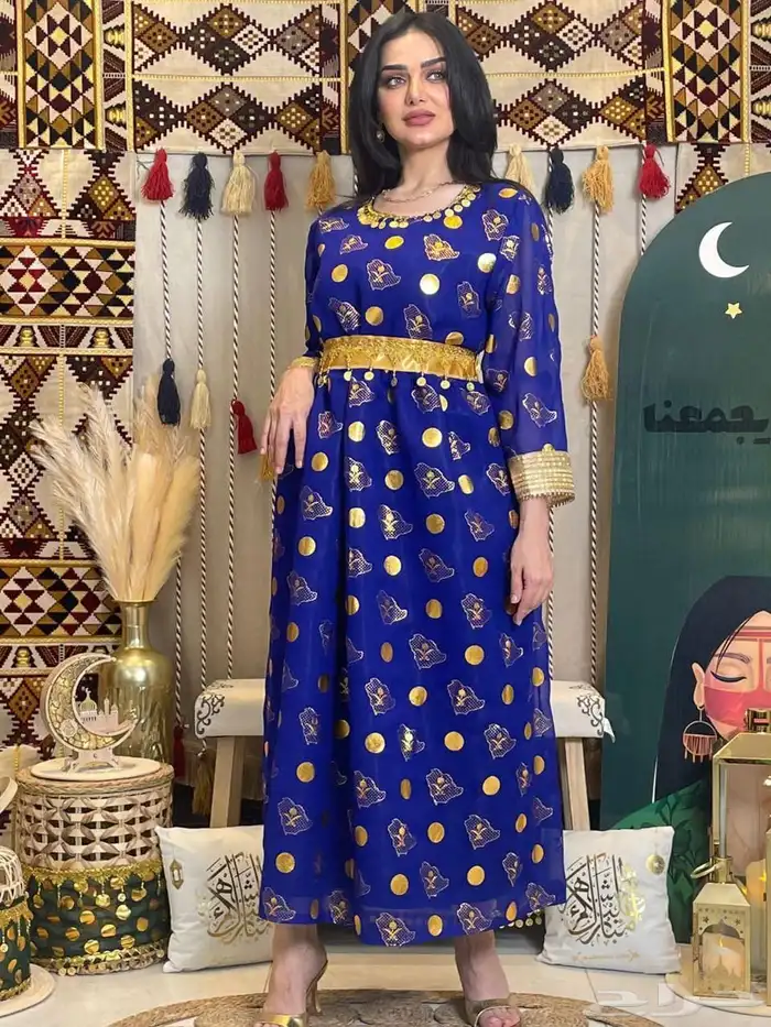 جلابيات وفساتين يوم التأسيس فخمه 4