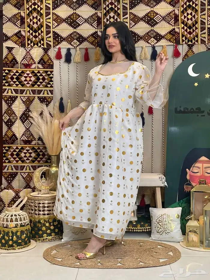 جلابيات وفساتين يوم التأسيس فخمه 49