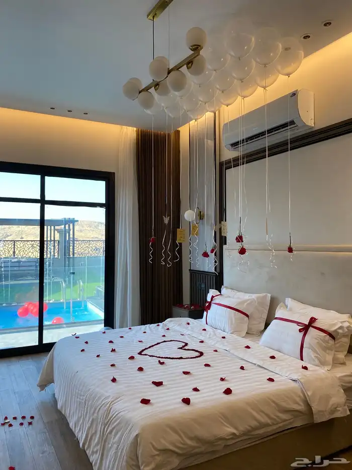 تزين وتنسيق ذكرى زواج وغرف عرسان 2