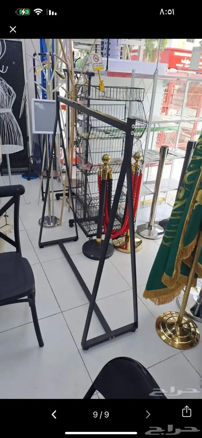 استادات تعليق اسود معا خشب رف استاند معا رف استاند خطين 0