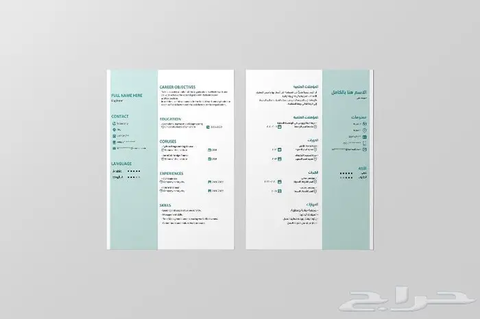 تصميم سيرة ذاتية CV السعر 20 6
