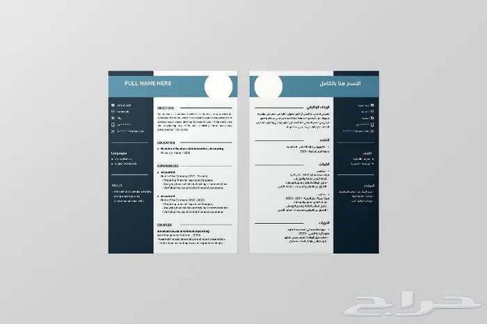 تصميم سيرة ذاتية CV السعر 20 7