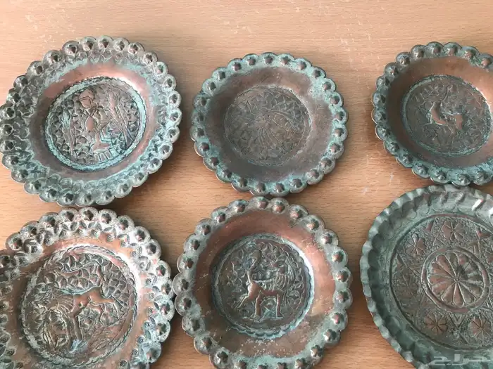 صحون تراثيه تعليقه نقوشات ورسومات نحاس 2