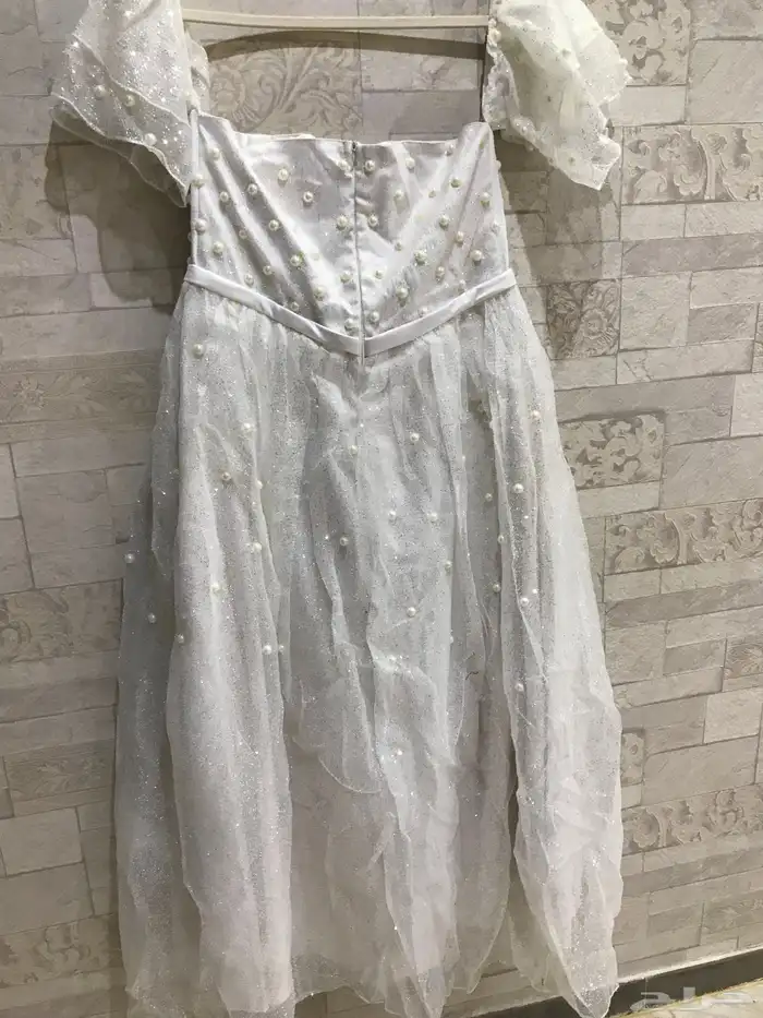 فستان سهرة ازياء نسائيةفساتين لامعه بلؤلؤ انيق مناسب لحوامل 9